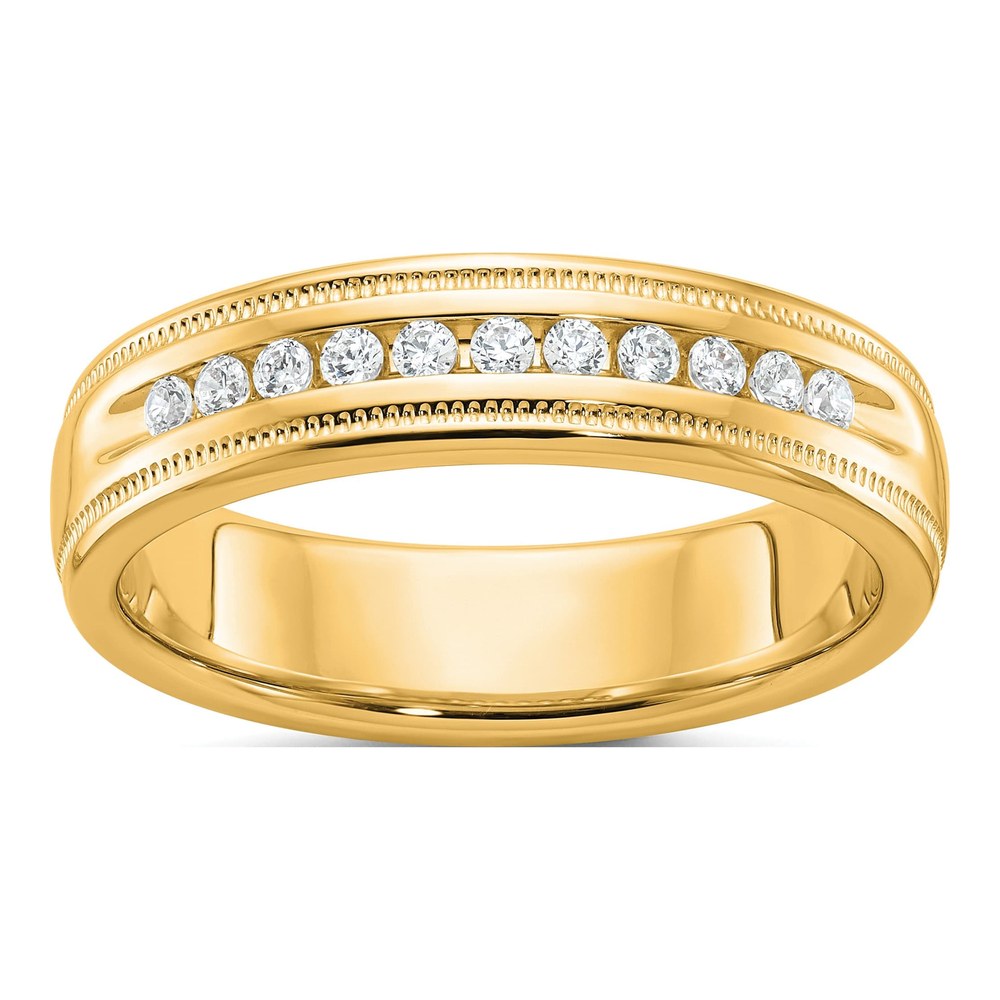 Men's 10K Yellow Gold Diamond Ring Mounting