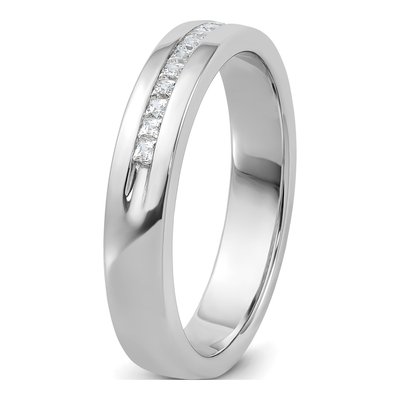 Men's 14K White Gold Diamond Ring Mounting – view 8