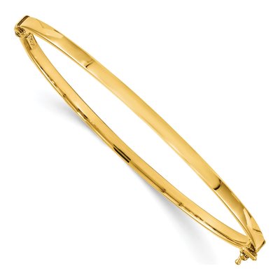 14K Yellow Gold Hinged Bangle Bracelet
