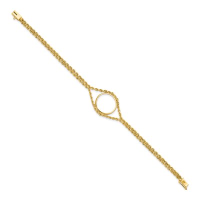 14K Yellow Gold Coin Bezel Coin Bezel – view 2