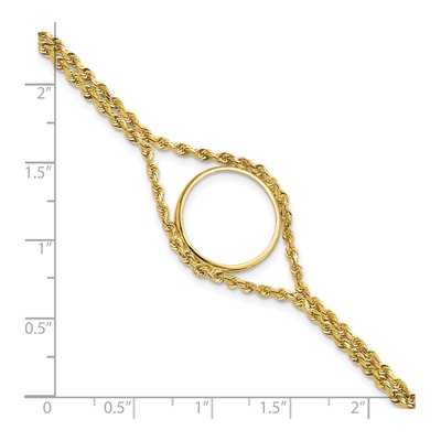 14K Yellow Gold Coin Bezel Coin Bezel – view 4
