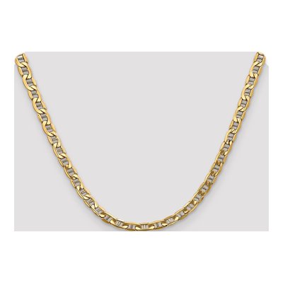 14K Yellow Gold 5.5mm Semi-Solid Anchor Chain – view 4