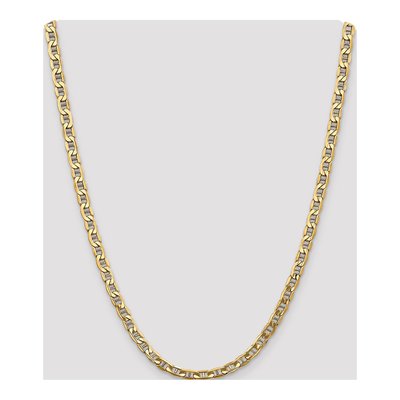 14K Yellow Gold 5.5mm Semi-Solid 24-inch Anchor Chain – view 4