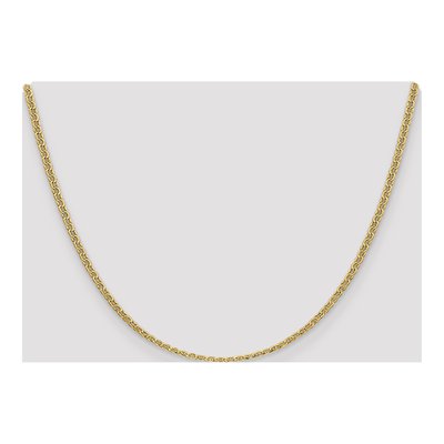 14K Yellow Gold 2.4mm Semi-Solid Anchor Chain – view 4