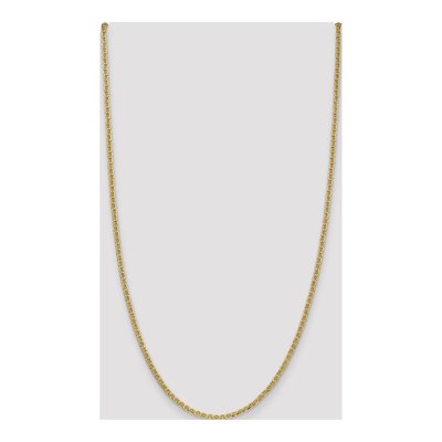 14K Yellow Gold 2.4mm Semi-Solid Anchor Chain – view 4