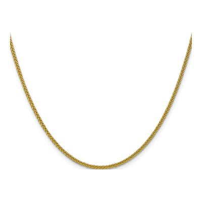 14K Yellow Gold 2mm Semi-Solid Wheat Chain – view 4