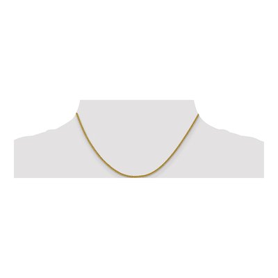 14K Yellow Gold 2mm Semi-Solid Wheat Chain – view 6