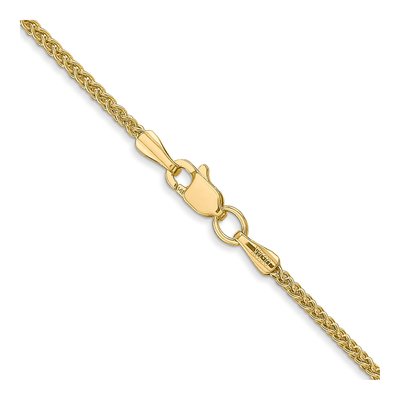 14K Yellow Gold 1.55mm Semi-Solid Wheat Chain – view 5