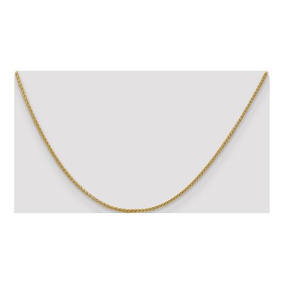 14K Yellow Gold 1.55mm Semi-Solid Wheat Chain – view 6