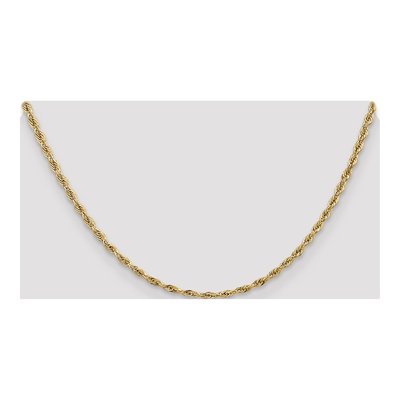 14K Yellow Gold 2.8mm Semi-Solid Rope Chain – view 5