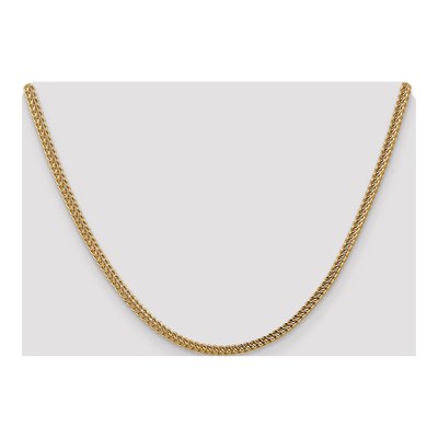14K Yellow Gold 3mm Semi-Solid Franco Chain – view 5