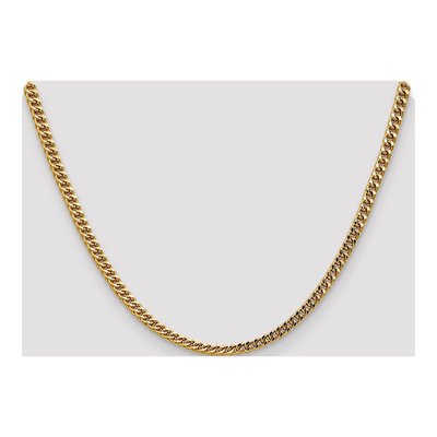 14K Yellow Gold 3.7mm Semi-Solid Franco Chain – view 5