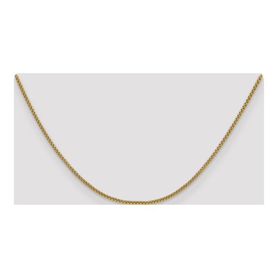 14K Yellow Gold 1.5mm Semi-Solid Round Box Chain – view 6