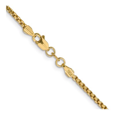 14K Yellow Gold 1.75mm Semi-Solid 24-Inch Round Box Chain – view 4