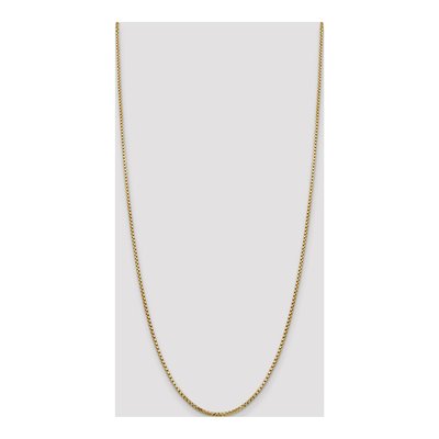 14K Yellow Gold 1.75mm Semi-Solid Round Box Chain – view 5