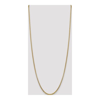 14K Yellow Gold 2.45mm Semi-Solid 30-inch Round Box Chain – view 4