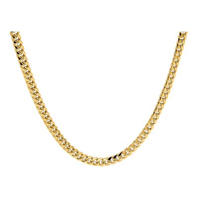 14K Yellow Gold 6mm Semi-Solid Miami Cuban Chain – view 5