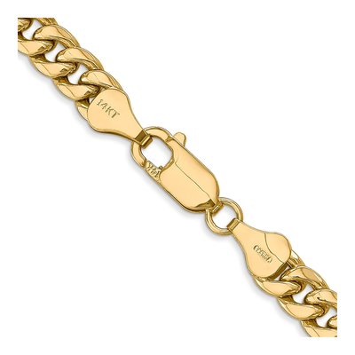 14K Yellow Gold 6mm Semi-Solid 26-inch Miami Cuban Chain – view 3
