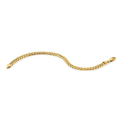14K Yellow Gold 6mm Semi-Solid Miami Cuban Chain Bracelet – view 6