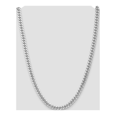 14K White Gold 7.3mm Semi-Solid Miami Cuban Chain – view 4