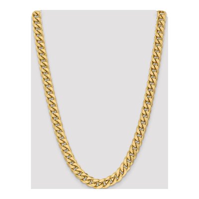 14K Yellow Gold 11mm Semi-Solid Miami Cuban Chain – view 4