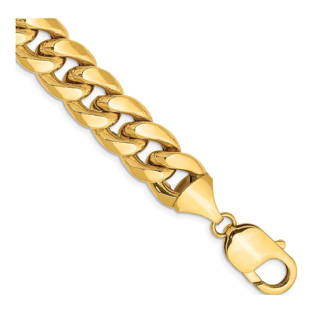 14K Gold 11mm Miami Cuban Bracelet, 9 in