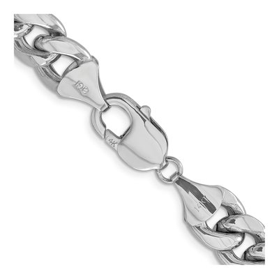 14K White Gold 11mm Semi-Solid Miami Cuban Chain – view 3