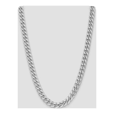14K White Gold 11mm Semi-Solid Miami Cuban Chain – view 4