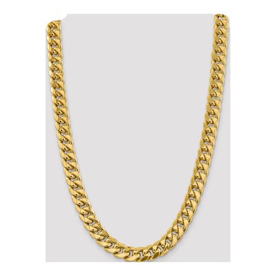 14K Yellow Gold 13.2mm Semi-Solid Miami Cuban Chain – view 4