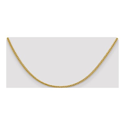 14K Yellow Gold 2.35mm Semi-Solid Wheat Chain – view 4