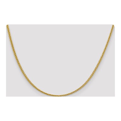 14K Yellow Gold 2.35mm Semi-Solid Wheat Chain – view 5