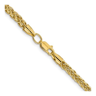 14K Yellow Gold 3.5mm Semi-Solid Wheat Chain – view 3