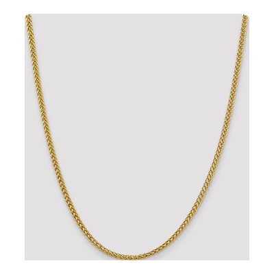14K Yellow Gold 3.5mm Semi-Solid Wheat Chain – view 4