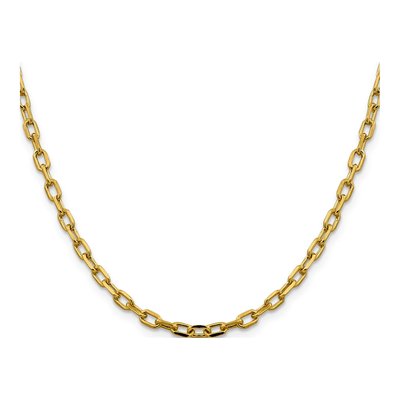14K Yellow Gold 3.7mm Cable Chain, Lobster Clasp – view 4