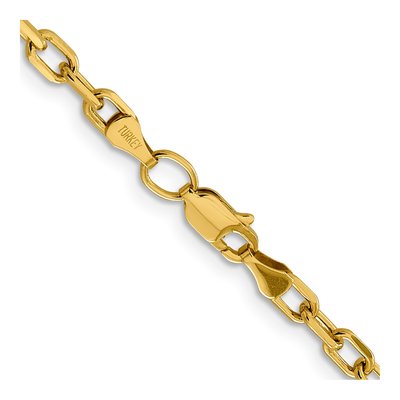 14K Yellow Gold 3.7mm Cable Chain, Lobster Clasp – view 5