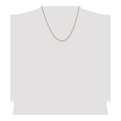 14K Yellow Gold 1.85mm Semi-Solid Curb Chain – view 4