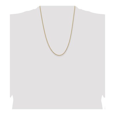 14K Yellow Gold 1.85mm Semi-Solid Curb Chain – view 4