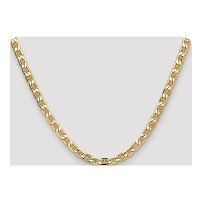 14K Yellow Gold 6.25mm Semi-Solid Anchor Chain – view 4