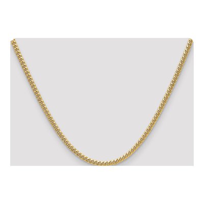14K Yellow Gold 3.5mm Semi-Solid Miami Cuban Chain – view 4