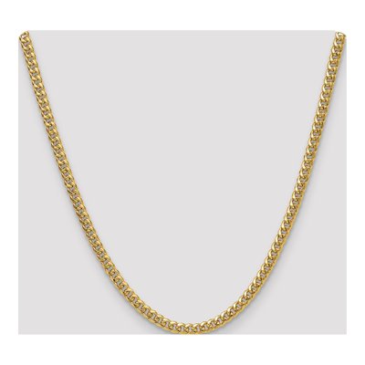 14K Yellow Gold 4.5mm Semi-Solid Miami Cuban Chain – view 4