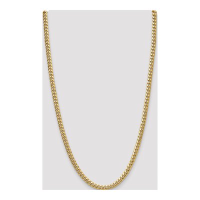 14K Yellow Gold 5.25mm Semi-Solid Miami Cuban Chain – view 4