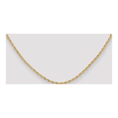 14K Yellow Gold 2.5mm Semi-Solid Rope Chain – view 5