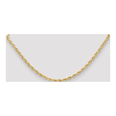 14K Yellow Gold 3.5mm Semi-Solid Rope Chain – view 5