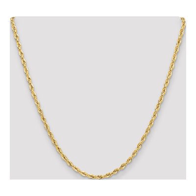 14K Yellow Gold 3.5mm Semi-Solid Rope Chain – view 5