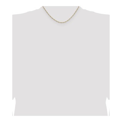 14K Yellow Gold 1.9mm Semi-Solid Figaro Chain – view 4
