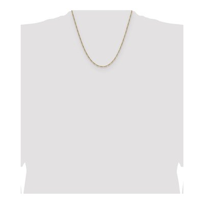 14K Yellow Gold 1.9mm Semi-Solid Figaro Chain – view 4
