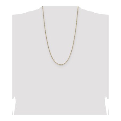 14K Yellow Gold 1.9mm Semi-Solid Figaro Chain – view 4