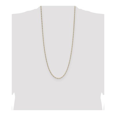 14K Yellow Gold 1.9mm Semi-Solid Figaro Chain – view 4