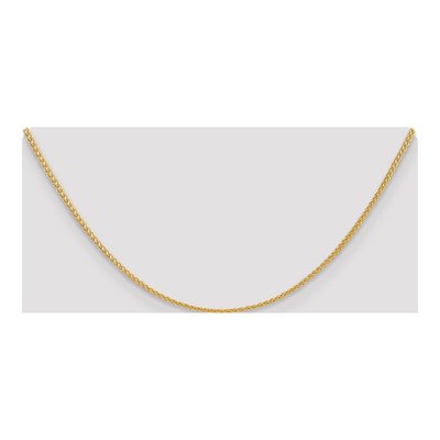 14K Yellow Gold 2mm Semi-Solid 16-Inch Wheat Chain – view 6