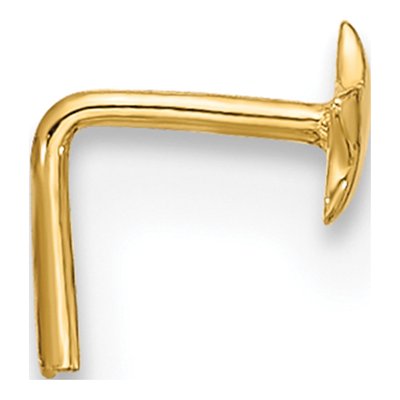 14K Yellow Gold Star Nose Stud – view 2